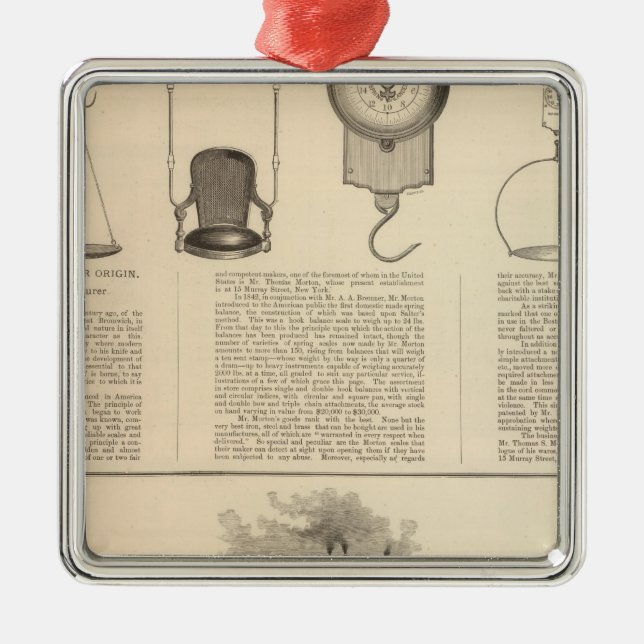 Thomas S Morton, Manufacturer Morris Metal Tree Decoration (Front)