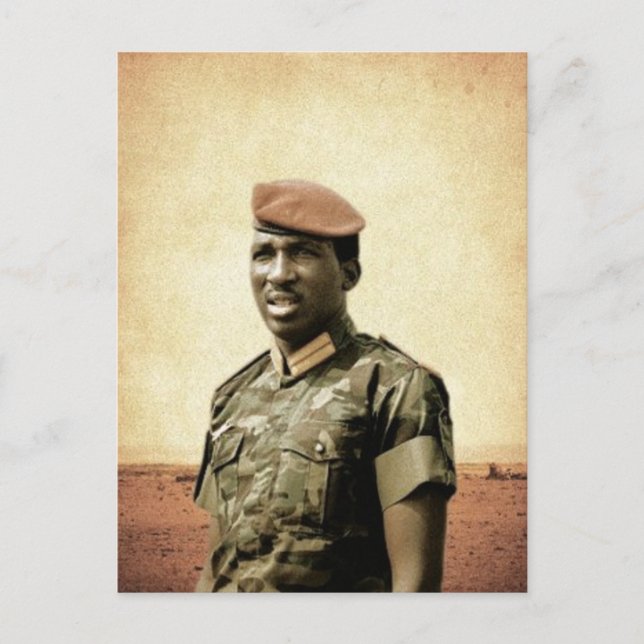Thomas Sankara - Burkina Faso - African President Postcard (Front)