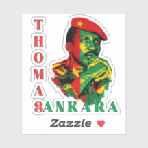 Thomas Sankara Sticker – Pan-African Revolutionary