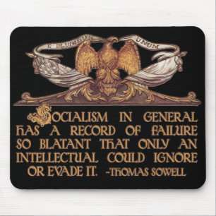 Thomas Sowell Quote on Socialism Mouse Mat