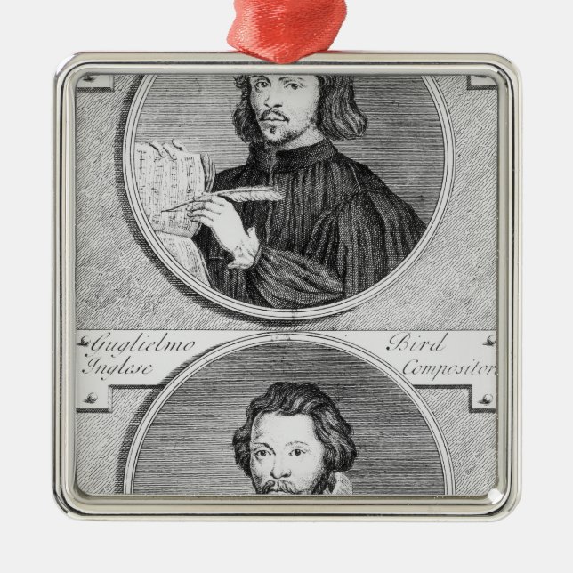 Thomas Tallis and William Byrd Metal Tree Decoration (Front)