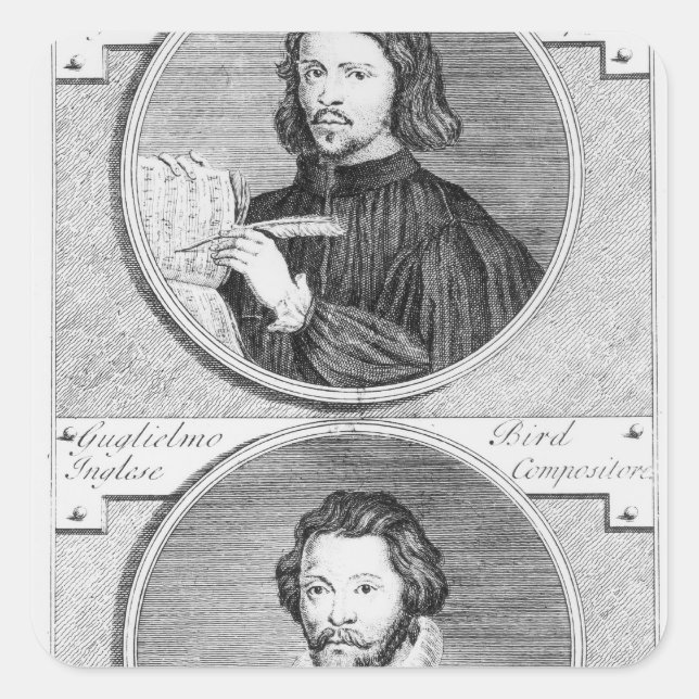 Thomas Tallis and William Byrd Square Sticker (Front)