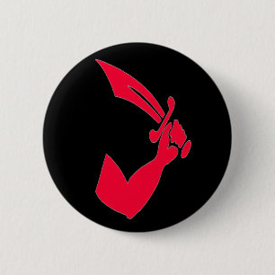Thomas Tew -Red 6 Cm Round Badge