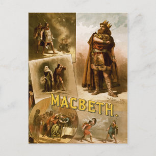Thomas W. Keene in William Shakespeare's MacBeth Postcard