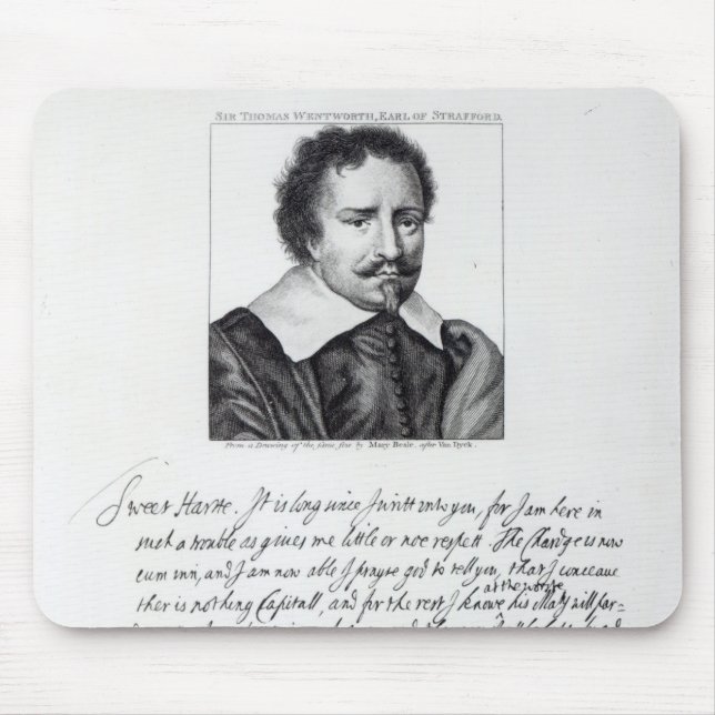 Thomas Wentworth, 1st Earl of Strafford Mouse Mat (Front)