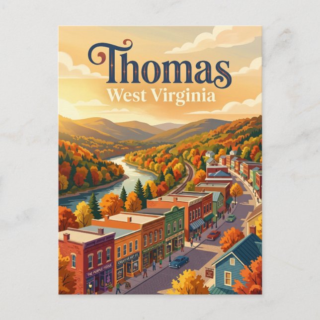 Thomas, West Virginia West Virginia Postcard (Front)