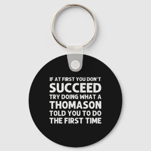 Thomason Funny Surname Family Tree Birthday Reunio Key Ring