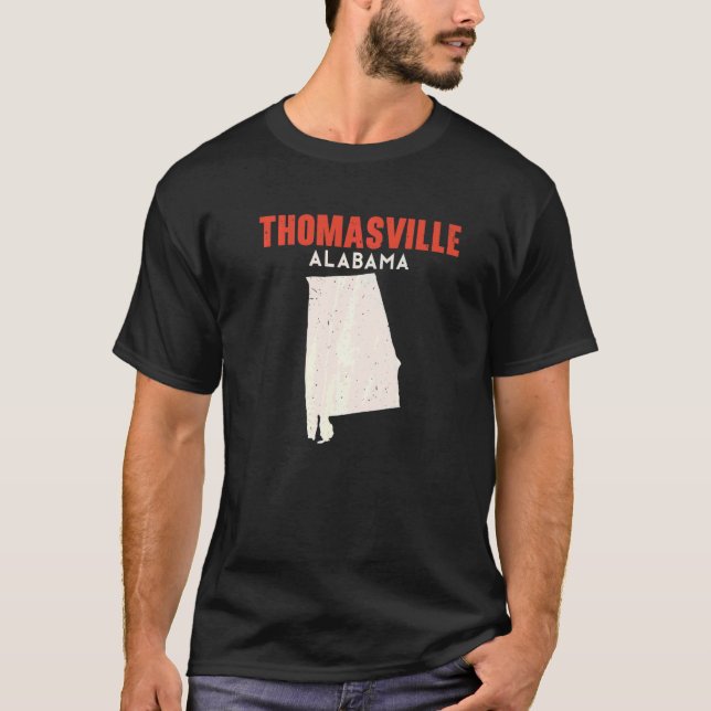 Thomasville Alabama USA State America Travel T-Shirt (Front)