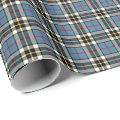 Image of Thompson Clan Blue Formal Dress Tartan Wrapping Paper