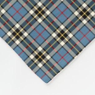 Thompson Clan Light Blue and Black Dress Tartan Fleece Blanket