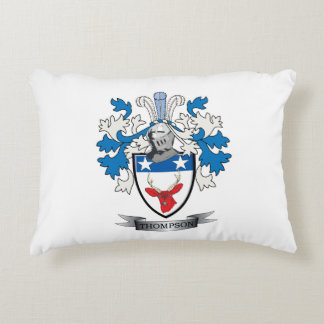 Thompson Family Crest Coat of Arms Decorative Cushion
