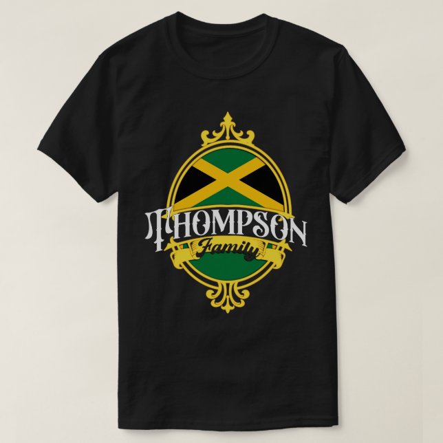 Thompson Family Jamaica Flag T-Shirt (Design Front)