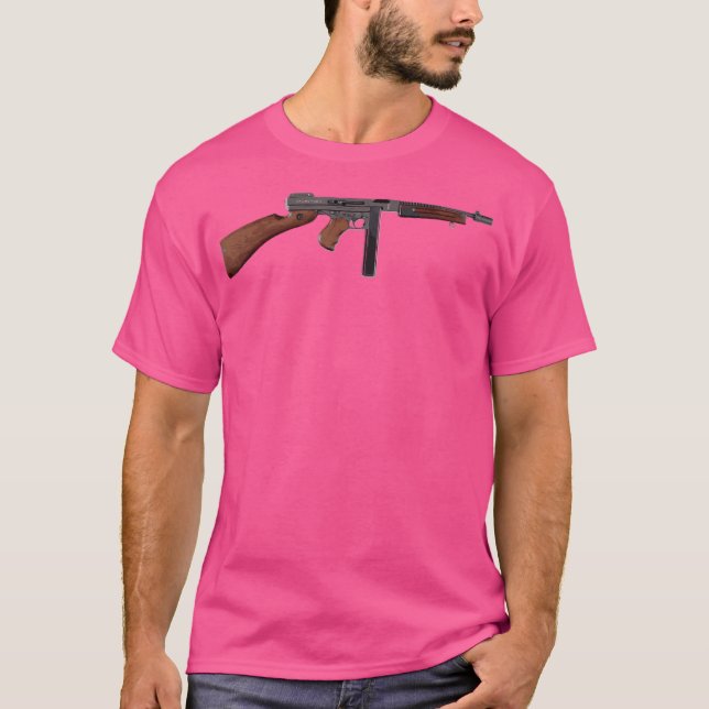 Thompson M1A1 Submachine Gun T-Shirt (Front)