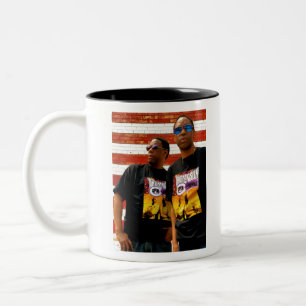 THOMPSON SPIN TWINS ( OFFICIAL MERCHANDISE) TOUR Two-Tone COFFEE MUG