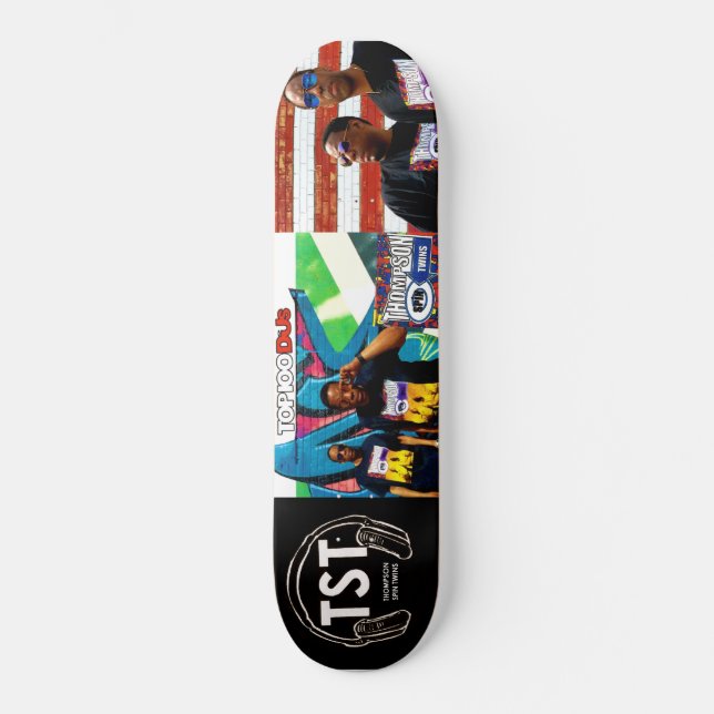 THOMPSON SPIN TWINS OFFICIAL SKATEBOARD (Front)