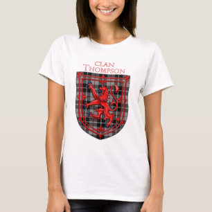 Thompson Tartan Scottish Plaid Lion Rampant T-Shirt