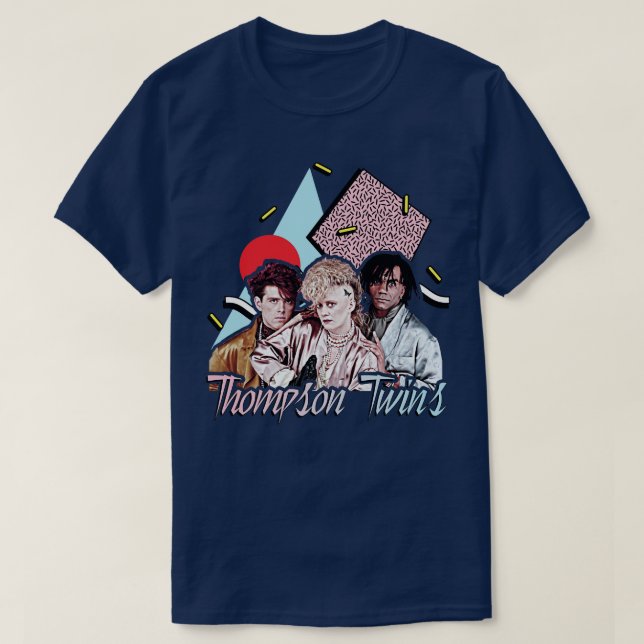 Thompson Twins Retro 80s Style FanArt T-Shirt (Design Front)