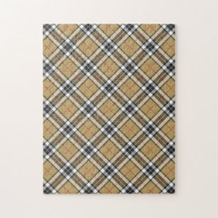Thomson Camel Clan Tartan Plaid Pattern Jigsaw Puzzle