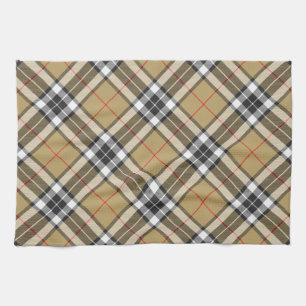Thomson Camel Tartan Plaid Pattern Family Fashion Tea Towel