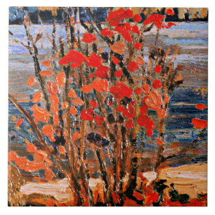 Thomson - Lake and Red Tree Tile
