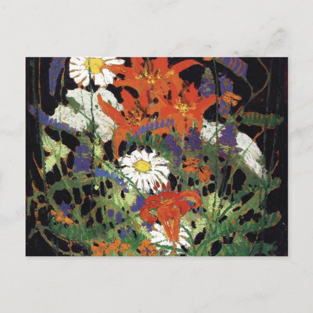 Thomson - Marguerite, Wood Lilies and Vetch Postcard (Front)