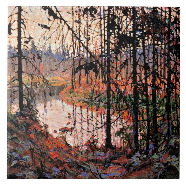 Thomson - Northern River, popular painting, Tile (Front)