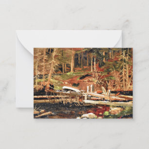 Thomson - Old Lumber Dam, Algonquin Park Card