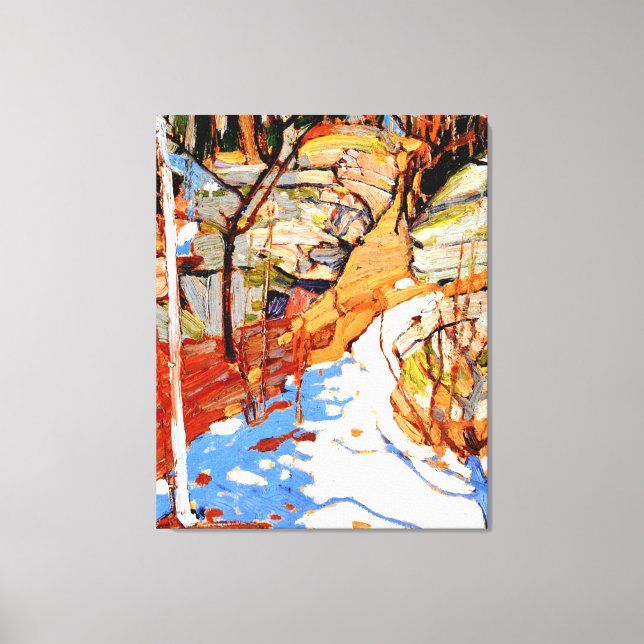 Thomson - Snow and Rocks, Canvas Print (Front)