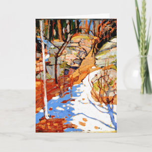 Thomson - Snow and Rocks, fine art Card