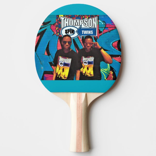 THOMSON SPIN TWINS. Ping Pong Paddle (Front)