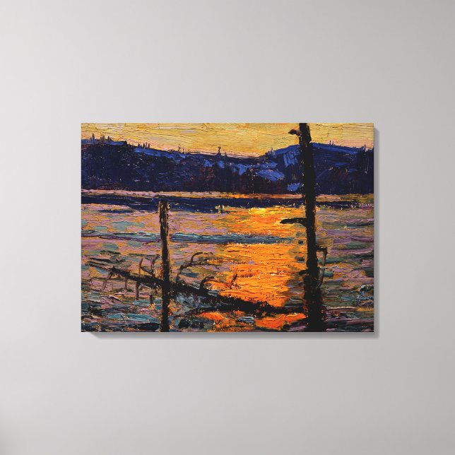 Thomson - Sunset, Canoe Lake Canvas Print (Front)