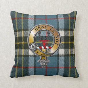 Thomson Tartan & Badge Cushion