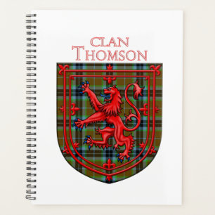 Thomson Tartan Scottish Plaid Lion Rampant Planner