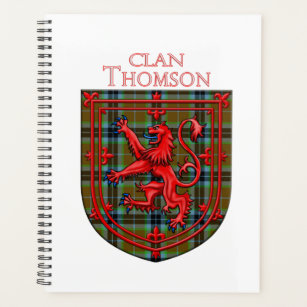 Thomson Tartan Scottish Plaid Lion Rampant Planner