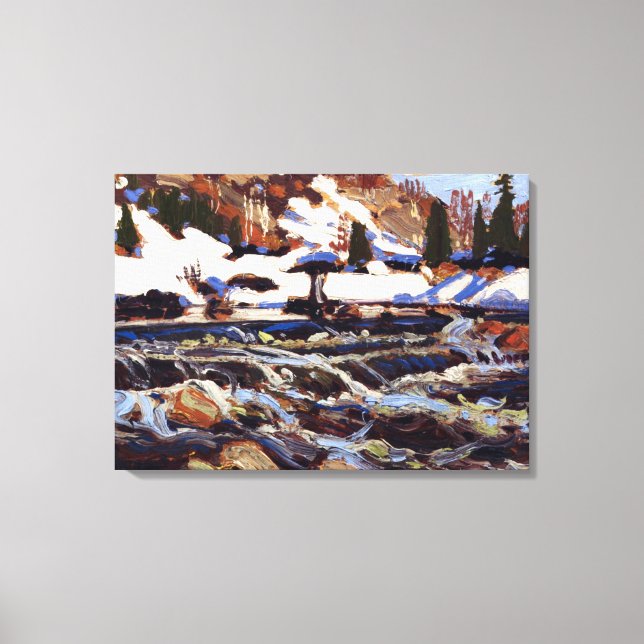 Thomson - The Rapids, fine art painting Canvas Print (Front)