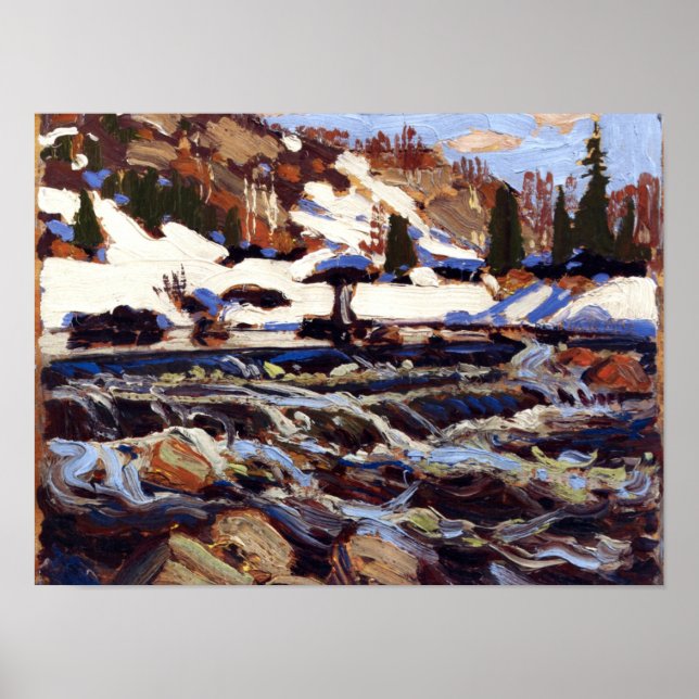 Thomson - The Rapids, fine art painting Poster (Front)