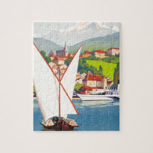 Thonon Les Bains French Travel Europe Jigsaw Puzzle