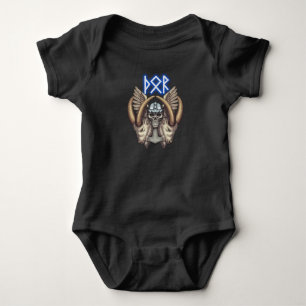 Thor Skull and Goats Baby Bodysuit