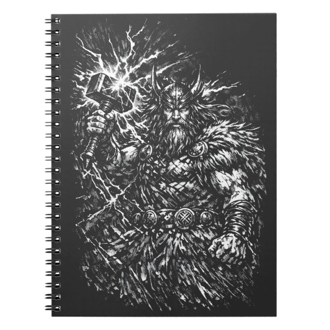Thor — Storm‑Hammered God of Thunder Notebook (Front)