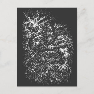 Thor — Storm‑Hammered God of Thunder Postcard