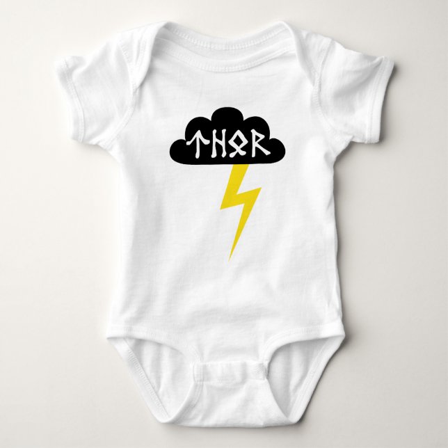 Thor Thunderbolt Baby Bodysuit (Front)