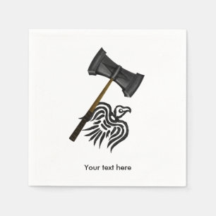 Thor Viking War Hammer Napkin