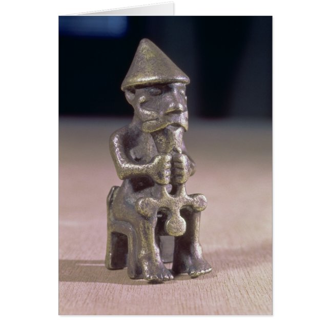 Thor with a hammer, statuette found in Iceland (Front)