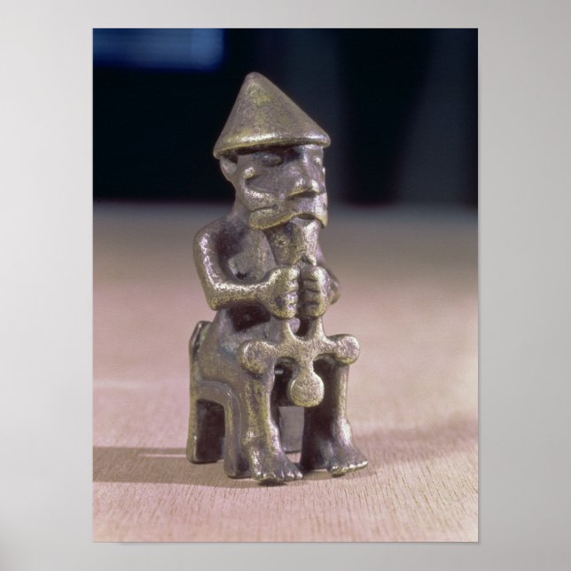 Thor with a hammer, statuette found in Iceland Poster (Front)