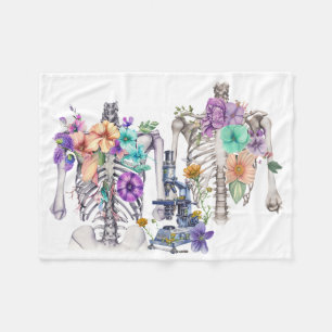 Thoracic cage fleece blanket