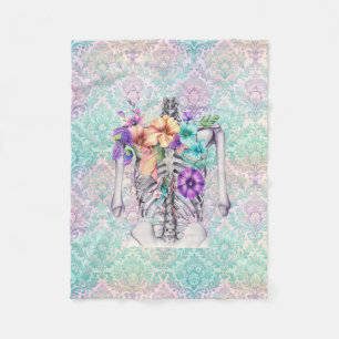 Thoracic cage fleece blanket