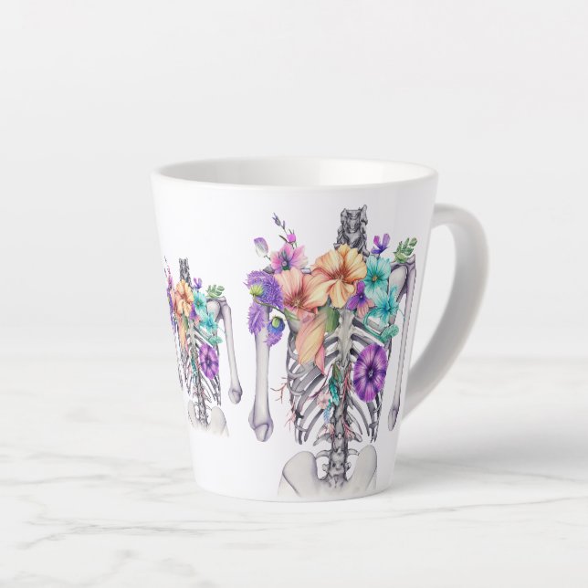 Thoracic cage latte mug (Right Angle)
