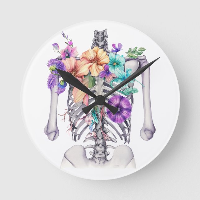 Thoracic cage round clock (Front)