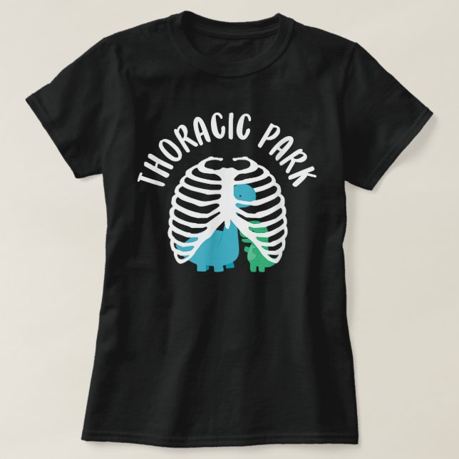 Thoracic Park Funny Dinosaur Nurse Squad Nursing S T-Shirt (Design Front)