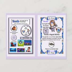 Thordis - Knight Thorium Halberd Postcard